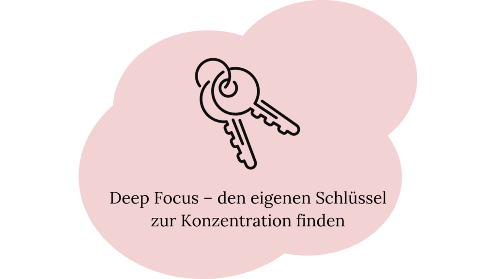 Bild: Ankündigung Veranstaltung «Deep Focus - den eigenen Schlüssel zur Konzentration finden»